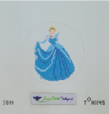 Canvas PRINCESS SERIES - CINDERELLA     4"ROUND