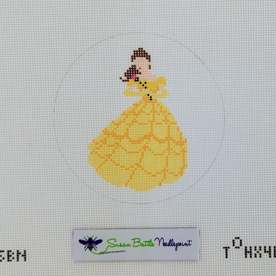 Canvas PRINCESS SERIES - BELLE     4"ROUND