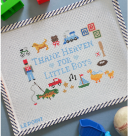 Canvas THANK HEAVEN FOR LITTLE BOYS   9X6.25"