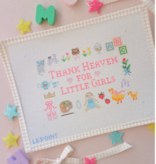 Canvas THANK HEAVEN FOR LITTLE GIRLS   9X6.25"