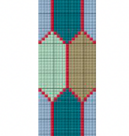 Canvas TILE COLLECTION KEY FOB/CUFF    PD023  7.9X1.5"