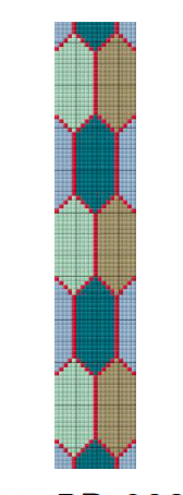 Canvas TILE COLLECTION KEY FOB/CUFF    PD023  7.9X1.5"