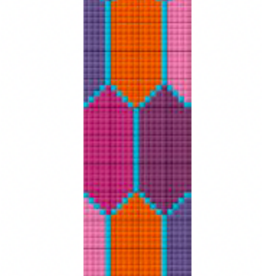 Canvas TILE COLLECTION KEY FOB/CUFF    PD025  7.9X1.5"