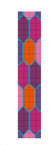 Canvas TILE COLLECTION KEY FOB/CUFF    PD025  7.9X1.5"