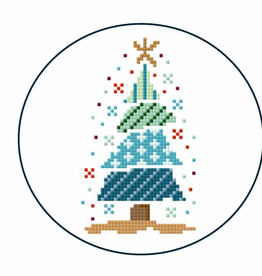 Canvas HOLIDAY TREE ROUND PD033   4"