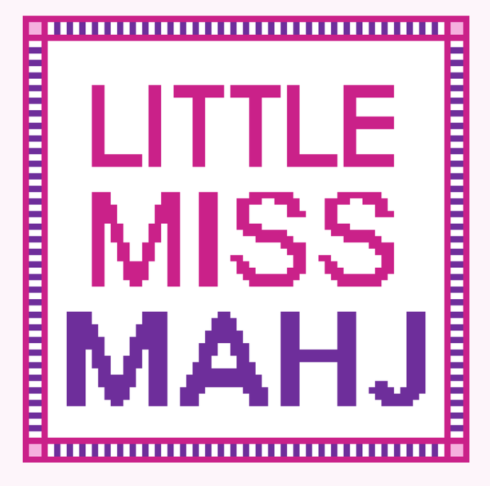 Canvas LITTLE  MISS MAHJ   4X4"