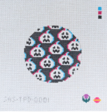 Canvas 3D PUMPKIN ROUND  SASTPD001   4"ROUND