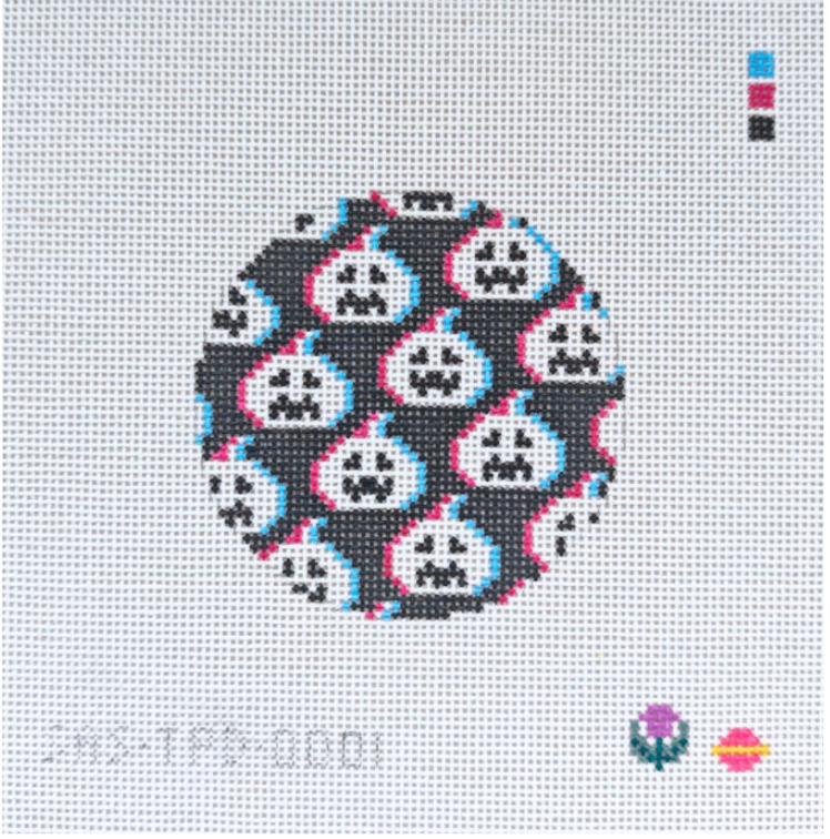 Canvas 3D PUMPKIN ROUND  SASTPD001   4"ROUND