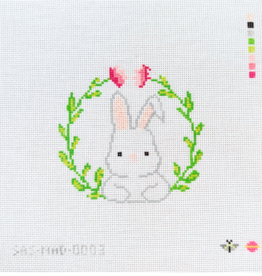 Canvas FLOPPY EAR BUNNY  SASMAD0003    4"ROUND