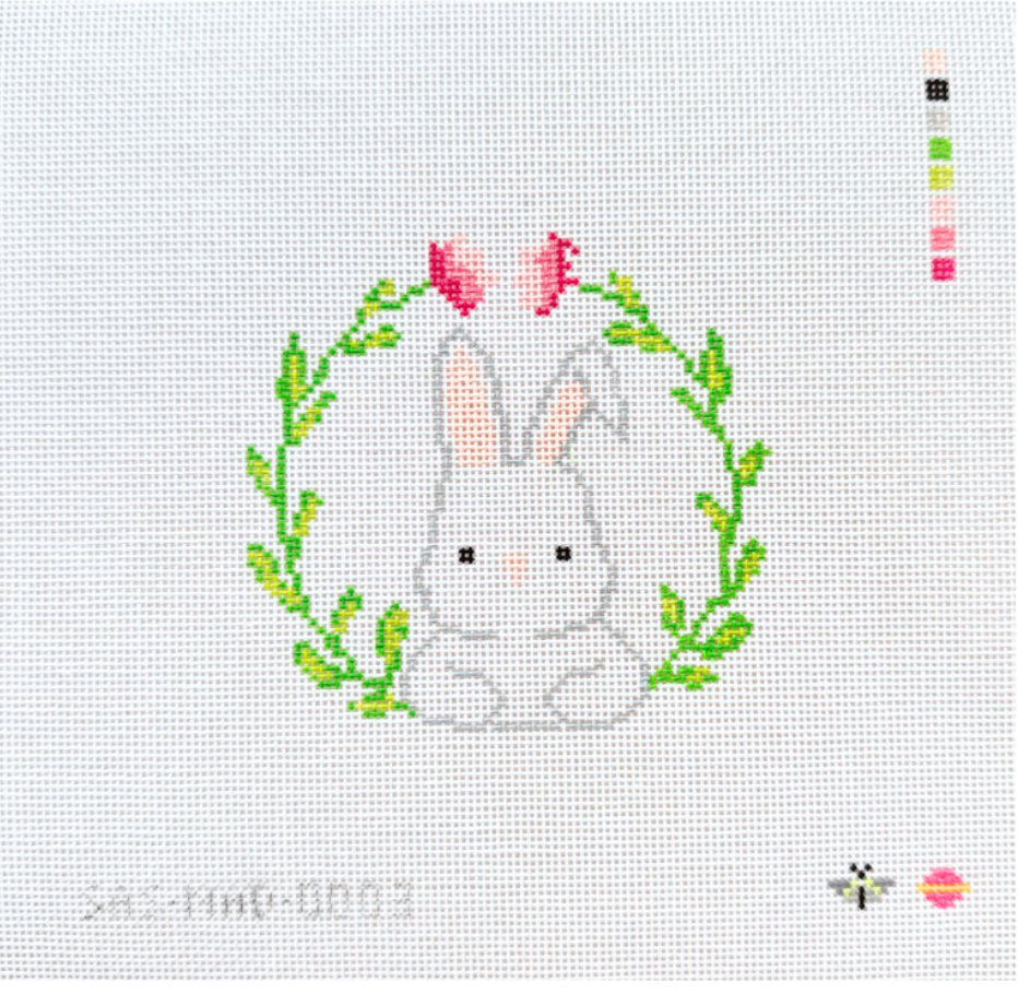 Canvas FLOPPY EAR BUNNY  SASMAD0003    4"ROUND