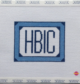 Canvas HBIC   -  BLUE   SAS0042  4X5"