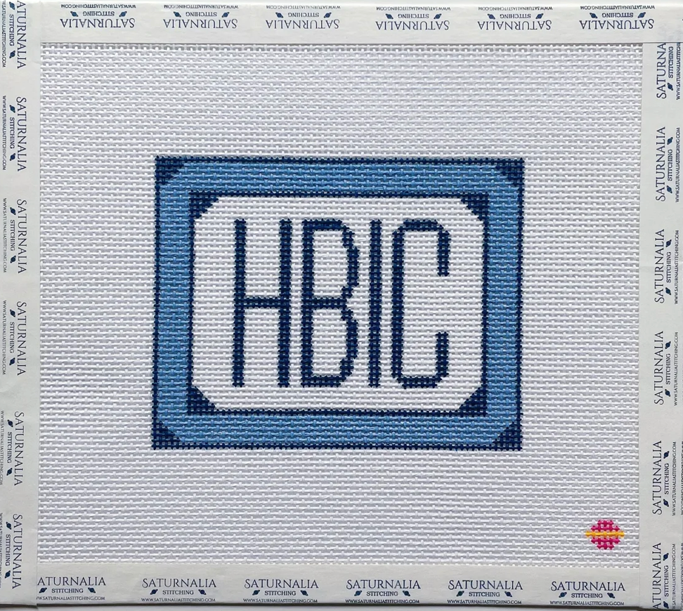 Canvas HBIC   -  BLUE   SAS0042  4X5"
