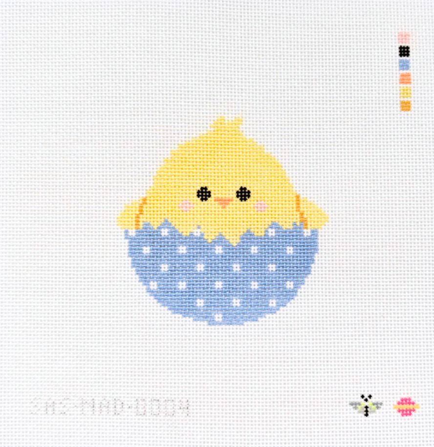 Canvas EASTER CHICK   SAS0029  18 MESH   3.5X3.5"