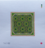 Canvas EMERALD   4" SQUARE  ASA0092