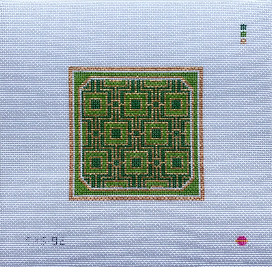 Canvas EMERALD   4" SQUARE  ASA0092