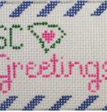 Canvas SC GREETINGS  LUGGAGE TAG  RD379