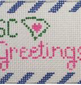 Canvas SC GREETINGS  LUGGAGE TAG  RD379