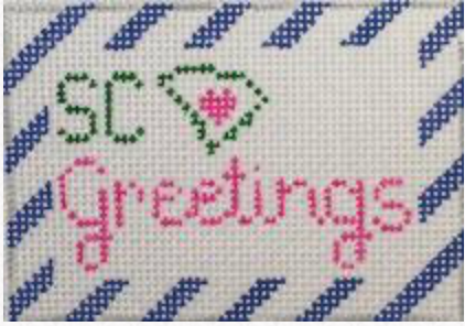 Canvas SC GREETINGS  LUGGAGE TAG  RD379