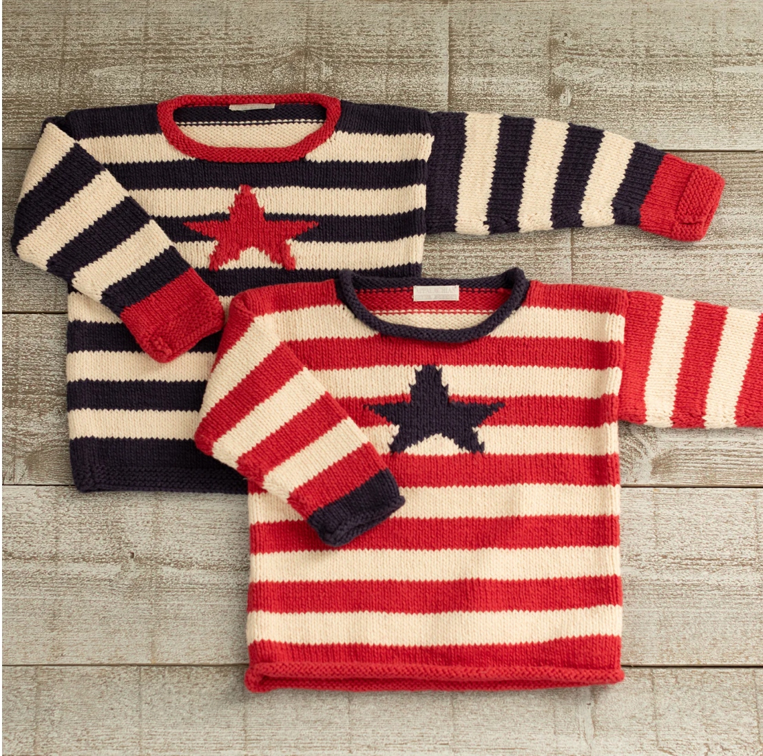 Yarn STARS AND STRIPES PULLOVER KIT