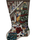 Canvas IT'S SANTA STOCKING - BOY  1507B