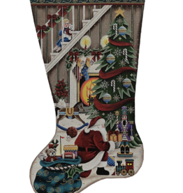 Canvas IT'S SANTA STOCKING - BOY  1507B