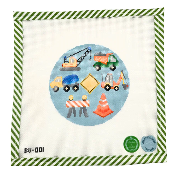 Canvas CONSTRUCTION ZONE  BV001  5"ROUND