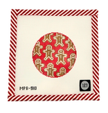 Canvas RED GINGERBREAD FRIENDS  MPB910    4"ROUND