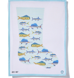 Canvas FISH STOCKING  ABC187