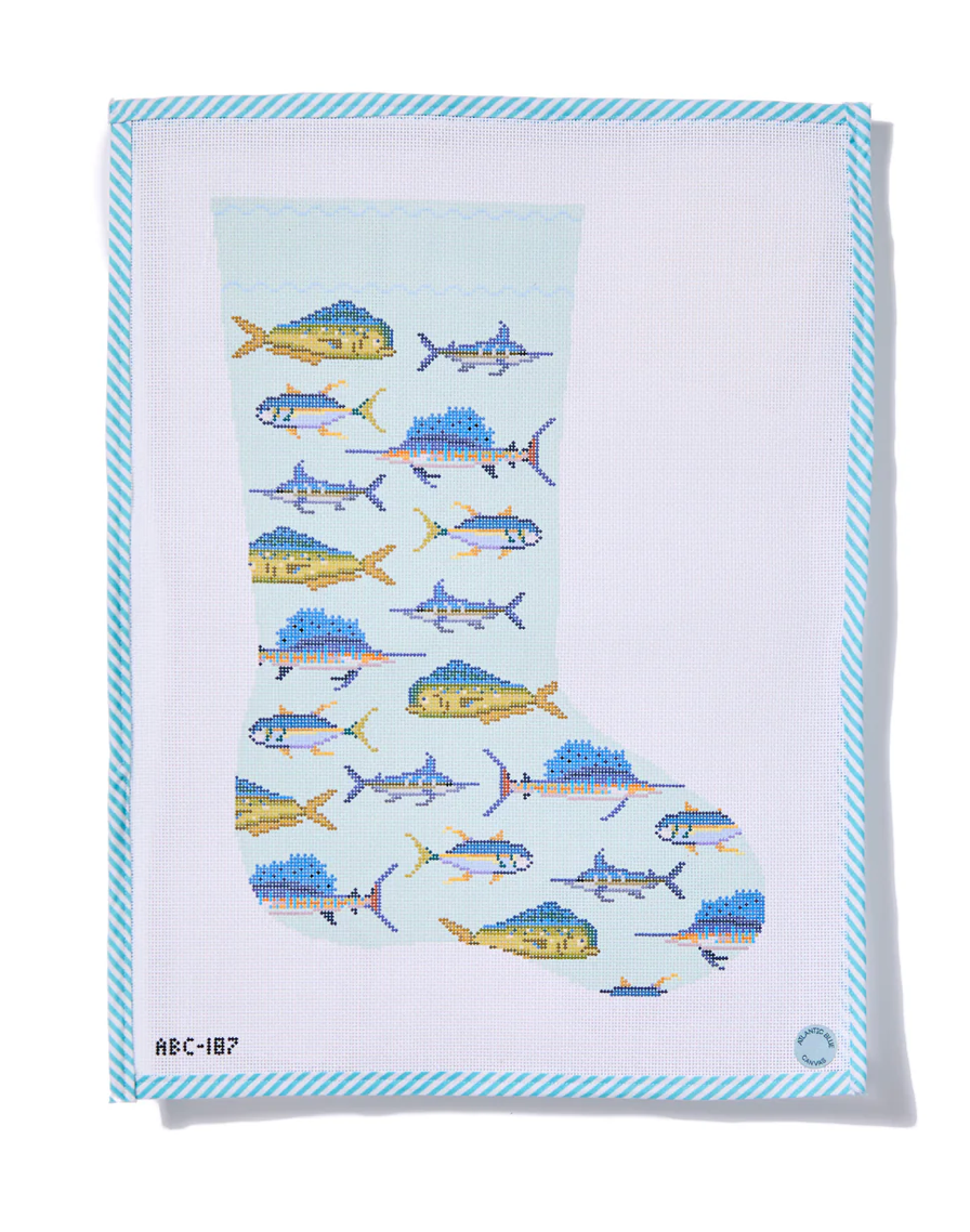 Canvas FISH STOCKING  ABC187