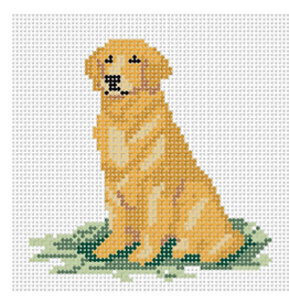 Canvas GOLDEN RETRIEVER   4x4"