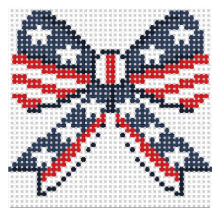 Canvas BOW SERIES  -  JULY  3X3"