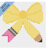 Canvas BOW SERIES  -SCHOOL   3X3"