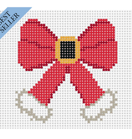 Canvas BOW SERIES  -SANTA   3X3"