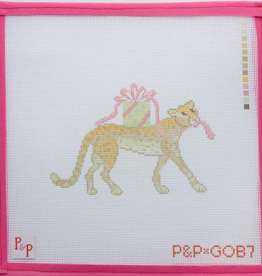Canvas PRESENT CHEETAH  P&P-GOB75  5.4X3.7"
