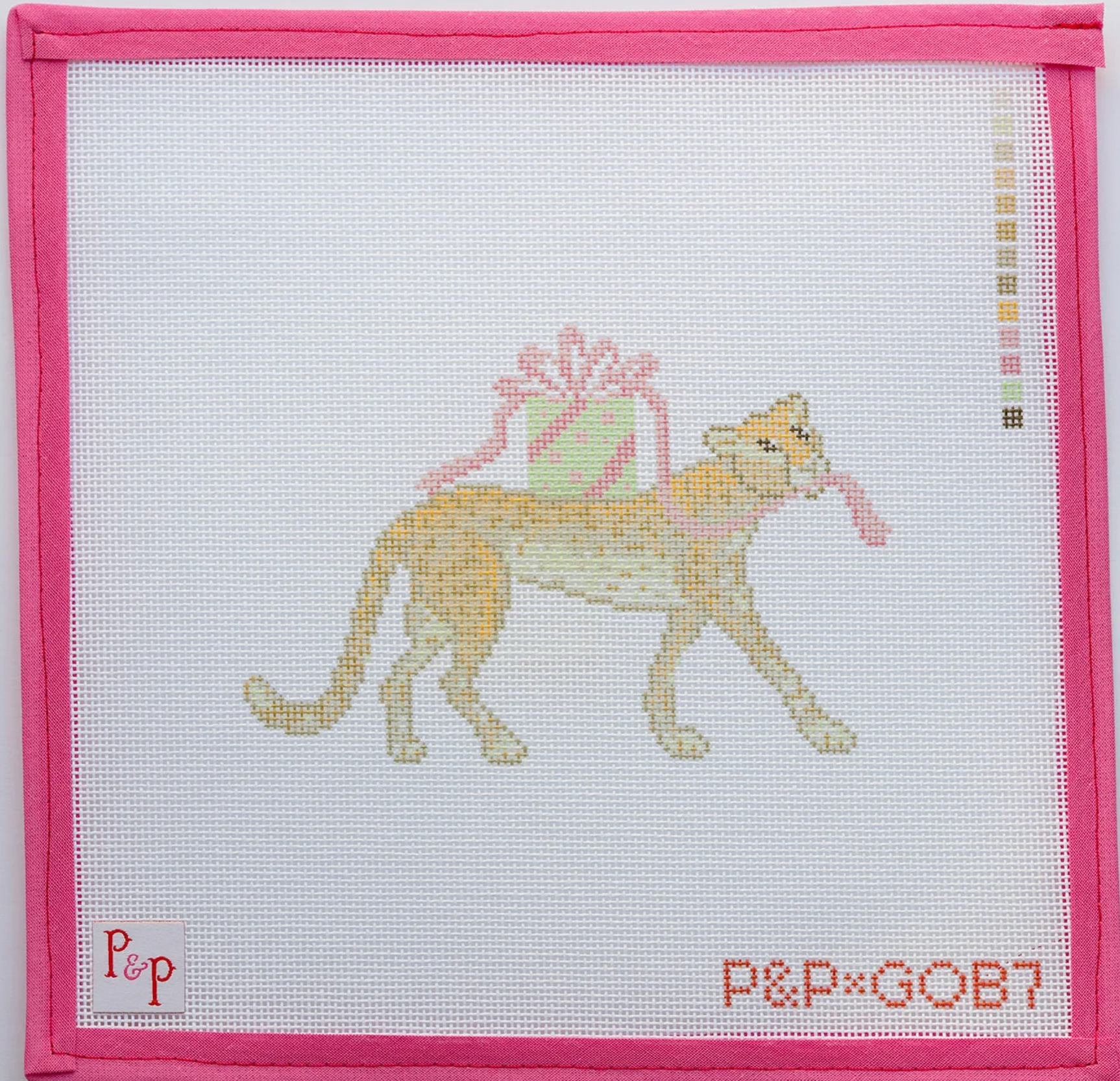 Canvas PRESENT CHEETAH  P&P-GOB75  5.4X3.7"