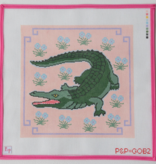 Canvas ALLIGATOR PILLOW  P&P-GOB2    12X12"