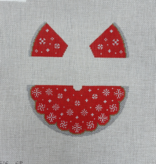 Canvas 3D ANGEL - SNOWFLAKES ON RED  SR5616  5.5X6.5"