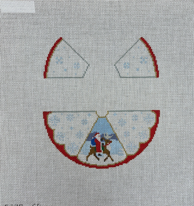 Canvas 3D ANGEL - SANTA ON REINDEER  SR5629  5.5X6.5"