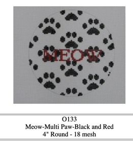 Canvas MEOW PAW ROUND  KK0133