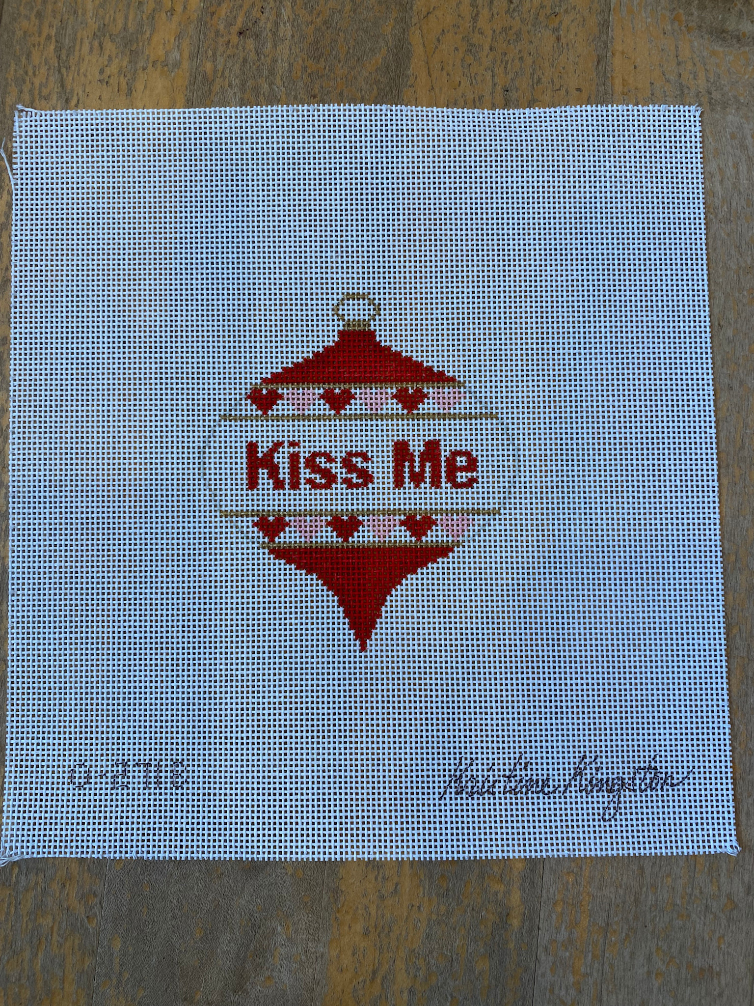 Canvas KISS ME BAUBLE   KK0271B