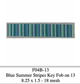 Canvas SUMMER BLUES STRIPES   KKF04B   8.5X1.5"