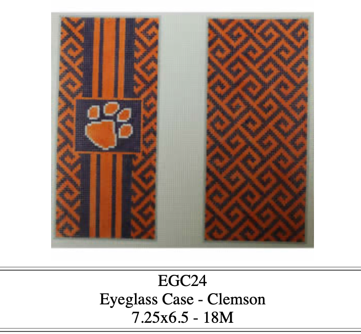Canvas CLEMSON EYEGLASS CASE  KKEGC24