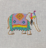 Canvas ELEPHANT - PURPLE/JADE  MC480   4.25X3.25
