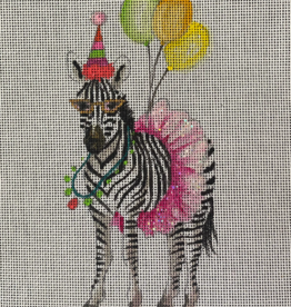 Canvas BIRTHDAY ZEBRA  HBD013   3.25X6.75"