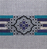 Canvas JEWEL CUFF NAVY/TEAL  JW332   1.5X7"