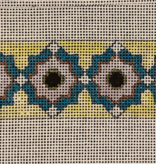 Canvas TEAL ON YELLOW CUFF   JW377   1.5X7"