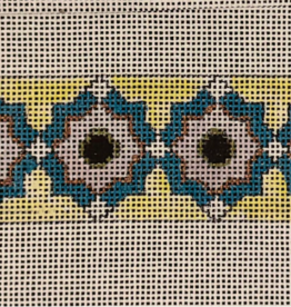 Canvas TEAL ON YELLOW CUFF   JW377   1.5X7"