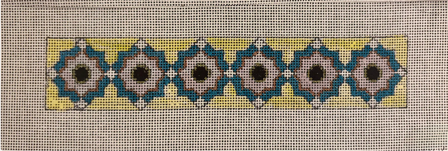 Canvas TEAL ON YELLOW CUFF   JW377   1.5X7"