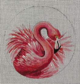 Canvas FLAMINGO ROUND    IN804    5"ROUND