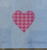 Canvas Copy of GOLD HEREND FISHNET PINK HIPPO  OM175